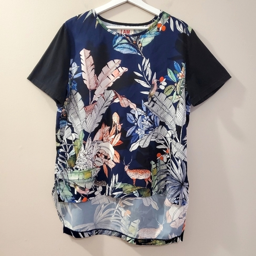 Andrea Moore - Designer Top with Deer Print - Size